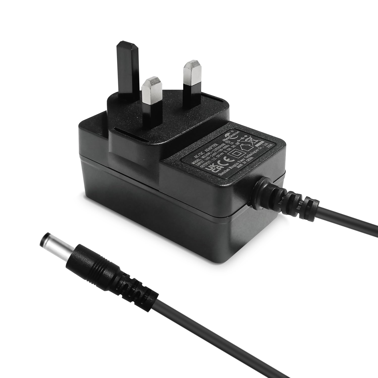 DC 12V 3A 36W Power Supply Adapter UK Plug, Overload Protection, 5.5x2.1mm, Driver Transformer for 2835 5050 3535 LED Strip Lights, 5M Neon Rope lights, CCTV Camera, LCD Monitor, Routers, HUB, Switch