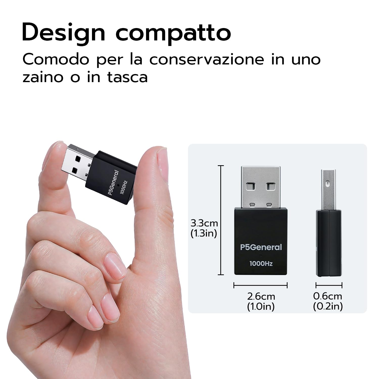 Besavior P5 Adattatore Generale Compatibile con PS5/Slim/PRO Supporta HITBOX, XIM Matrix, ReaSnow S1, Raspberry Pi | Adattatore di Gioco Plug-and-Play 1000Hz per Giochi PS5 – Nero