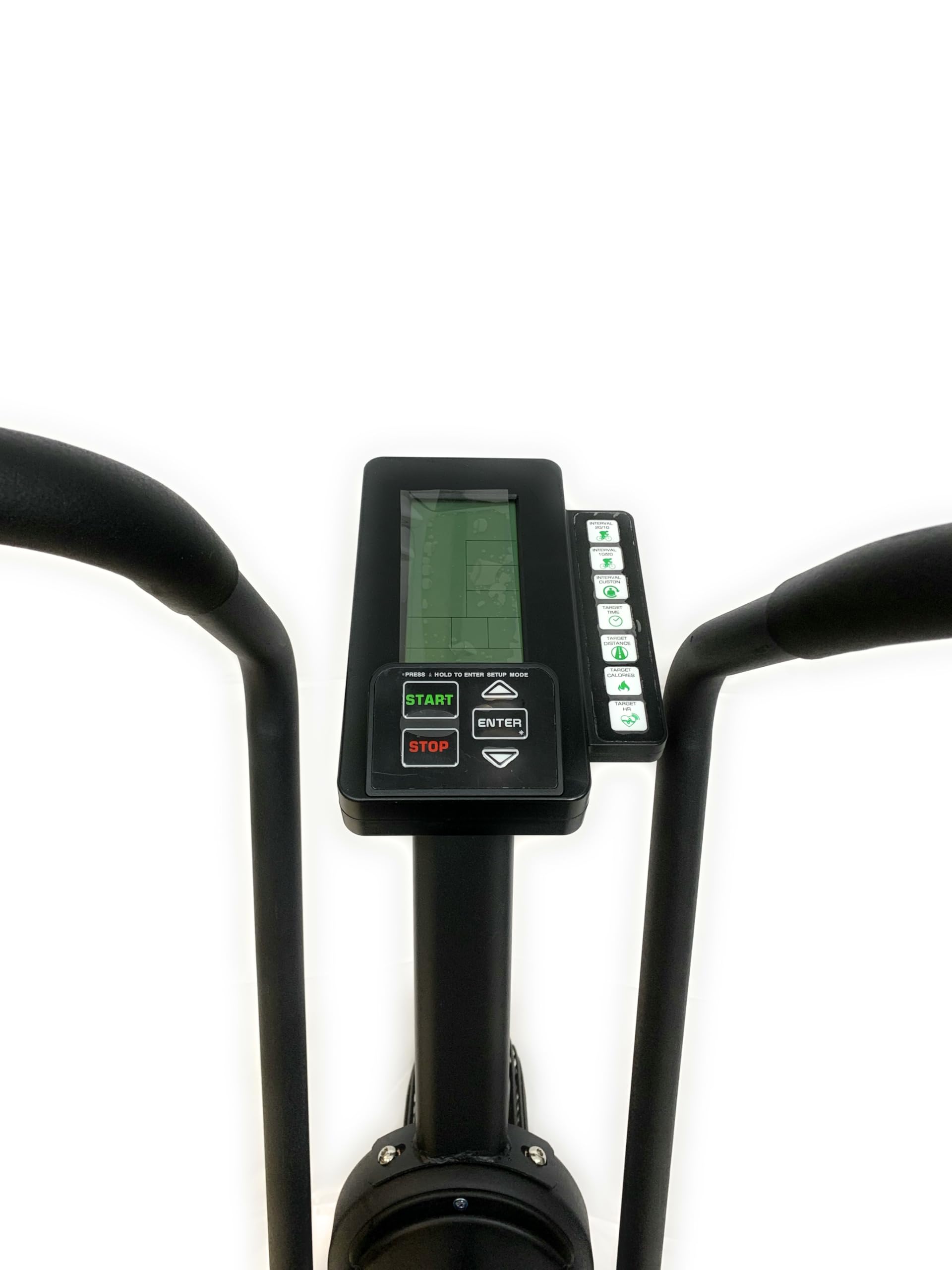 Air Bike ad Aria HIIT Total Body, Monitor LCD (WATT/RPM/Calorie) + Cardio, Portata >150 kg, Fan Bike Horizon, Total Body Braccia+Gambe.