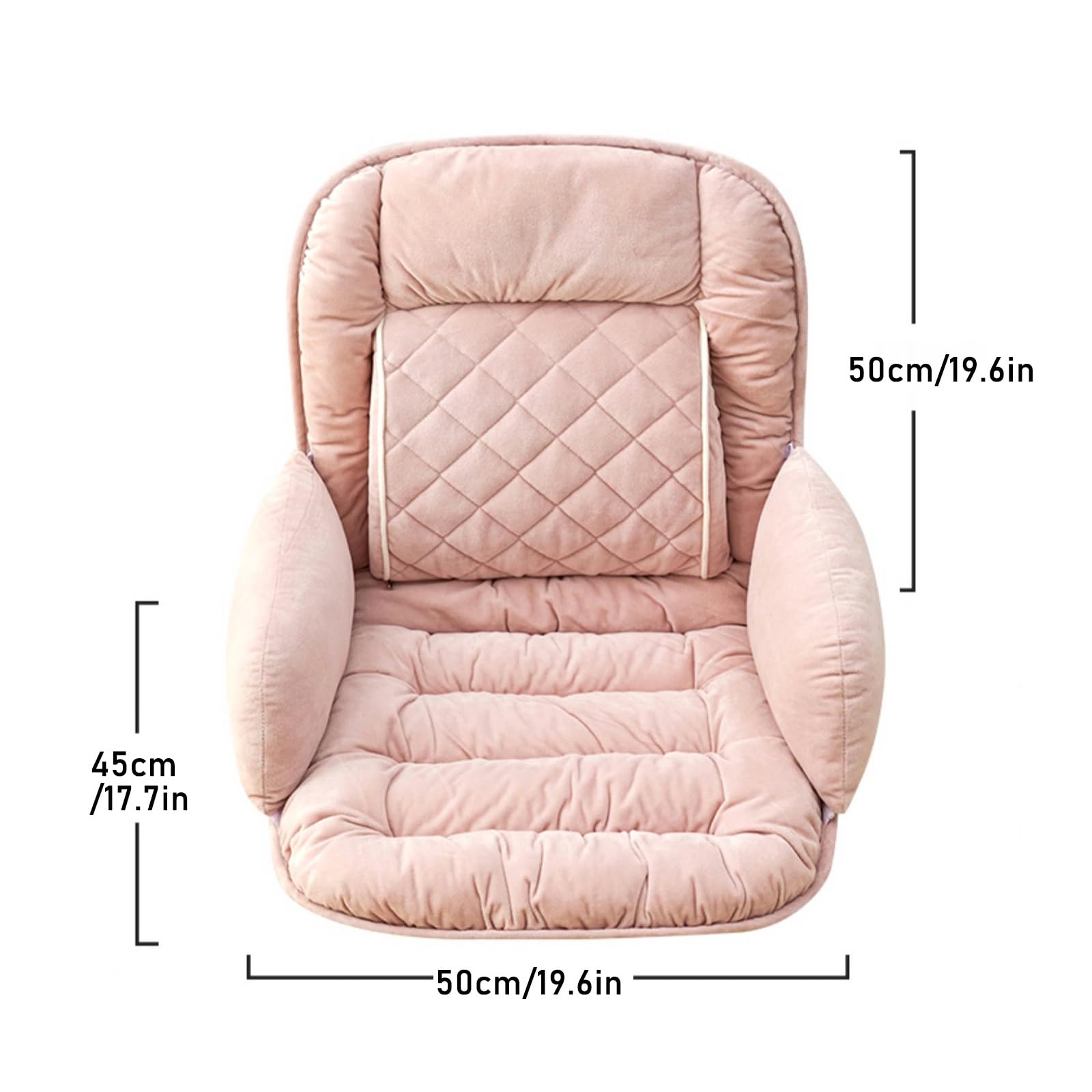 Cojin Silla Oficina, Cojín de Asiento Suave con Funda Extraíble, Cojin Antiescaras, Cojín de Asiento con Respaldo, Cojin Lumbar Silla Oficina(Gray)