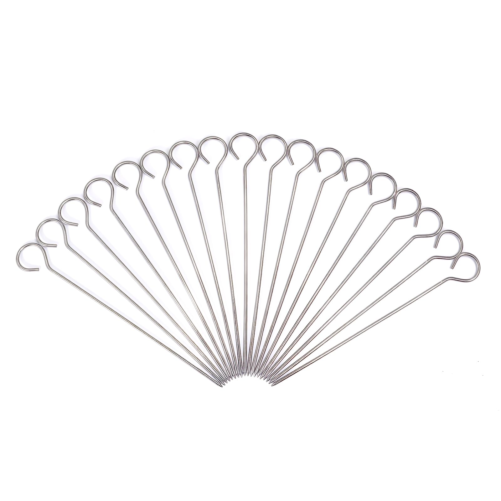 Brochettes en métal 18 Racine 6'' pour barbecue découpes dinde oie rôtis