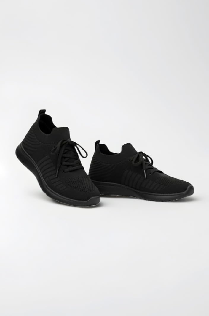Women's Solid Active Wear Casual Sneaker, Leather, Mid Top, Lace Up, Round Toe, Comfortable, All Season
