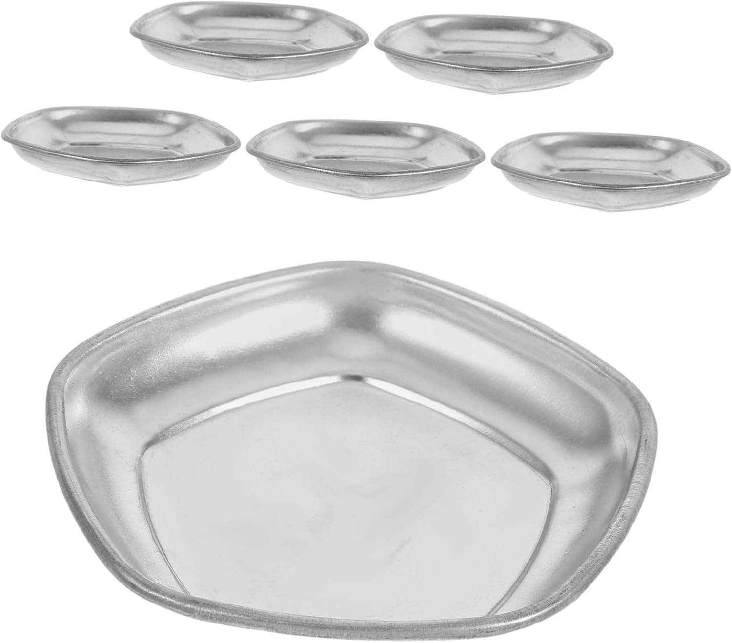 Toyvian 6pcs Model Painting Palette Precision Tools for Art Watercolor Oil Paint Mixing Trays