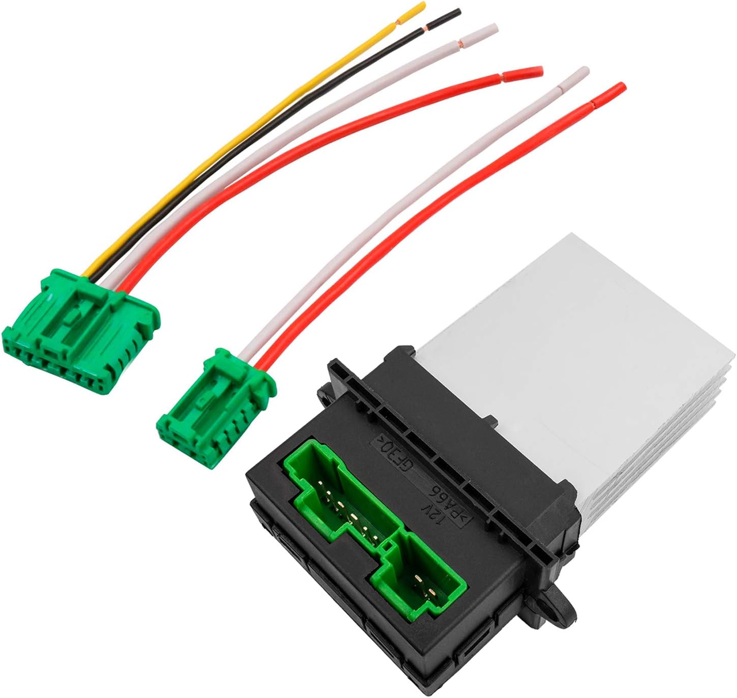 YAOPEI Heater Resistor with Wiring Plug for Nissan Note 207 406 607 1007 C5 C3 C2 Megane Modus Twingo Scenic 1 2 6441.L2 6441L2