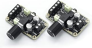 DEVMO 2 PCS Audio Amplifier Board,5W+5W Mini Amplifier Board PAM8406 DC 5V Digital Stereo Power Amp 2.0 Dual Channel Class D Amplify Module for Speaker Sound System DIY