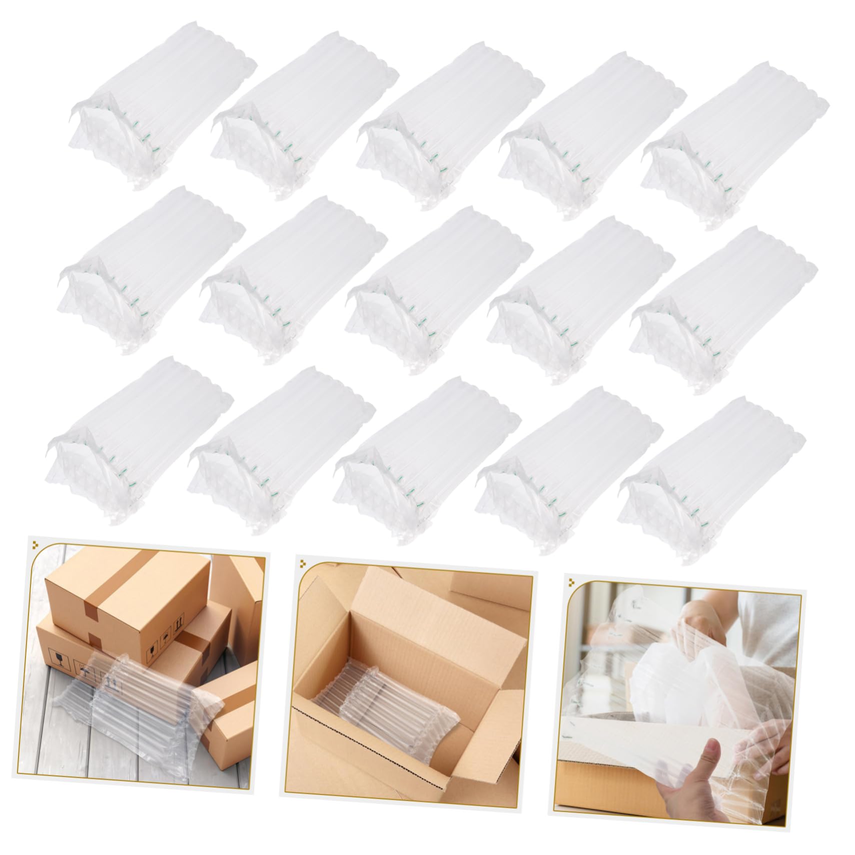 Cabilock 50 Pièces Housse de Protection pour Bouteilles de Vin Réutilisables Colonne Gonflable pour Transport Sécurisé des Bouteilles Verre pour Voyage Expédition Couleur