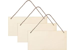 6x12” Unfinished Wood Sign Blanks for Crafts (Set of 3)