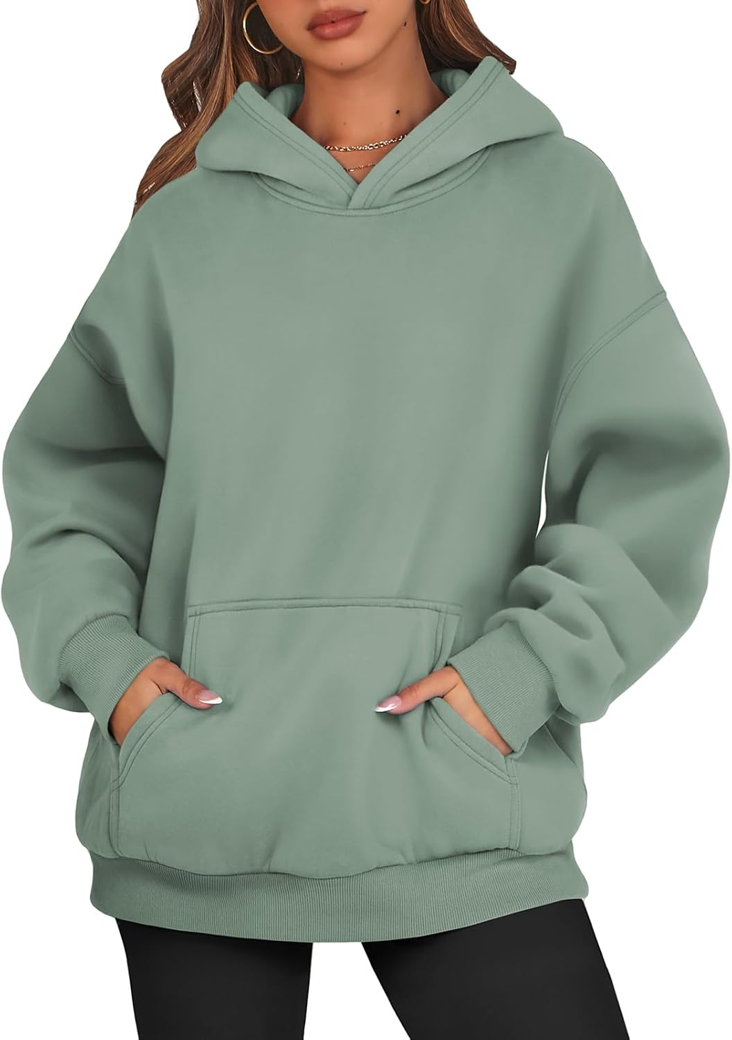 ATHMILE Womens Oversized Hoodies Fleece Sweatshirts Long Sleeve Sweaters Pullover Fall Clothes with Pocket