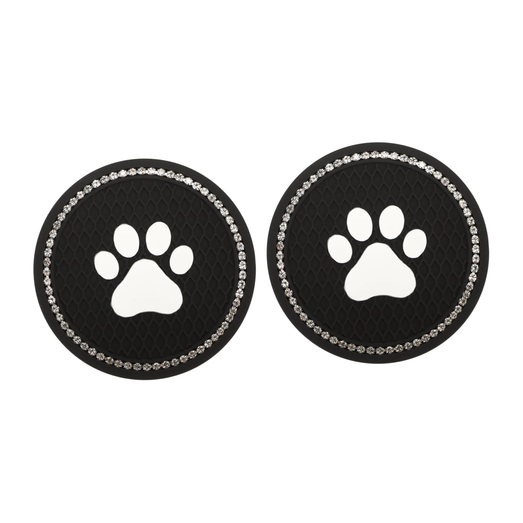 MUCKLILY 2Pcs Coaster Adorable Claw Pattern Cup Pad for Car Cup Holders Elegant and Vintage Design Insulation Protection Cute Car Accessories for Women and Men