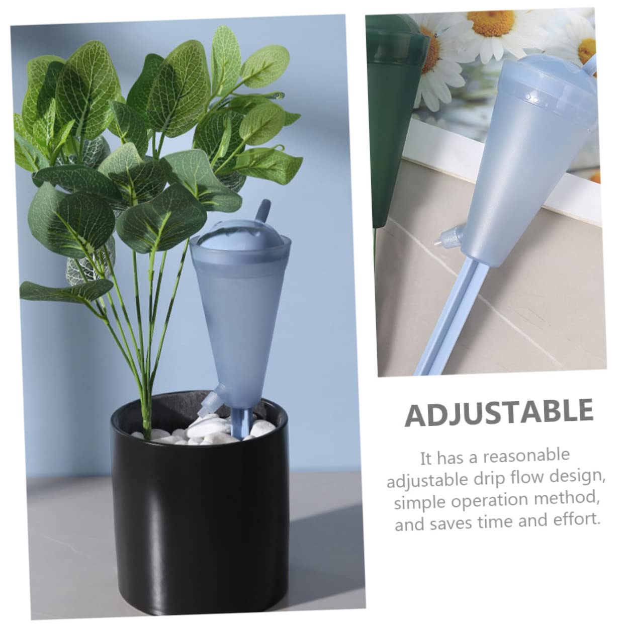 HANABASS 5 Ensembles Dispositifs Arrosage Automatiques Système De À pour Pots De Fleurs Piquets Irrigation Auto avec Débit Arroseurs Jardin Pratiques Et Économes Eau 2 Pièces * 5