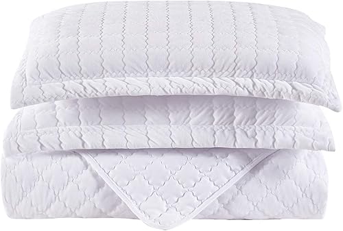 Miniatura 3 de Royal Hotel Bedding Edredón de terciopelo de felpa tamaño King, terciopelo blanco de 110 x 96 pulgadas, juego de 3 piezas, edredón de lujo 100%