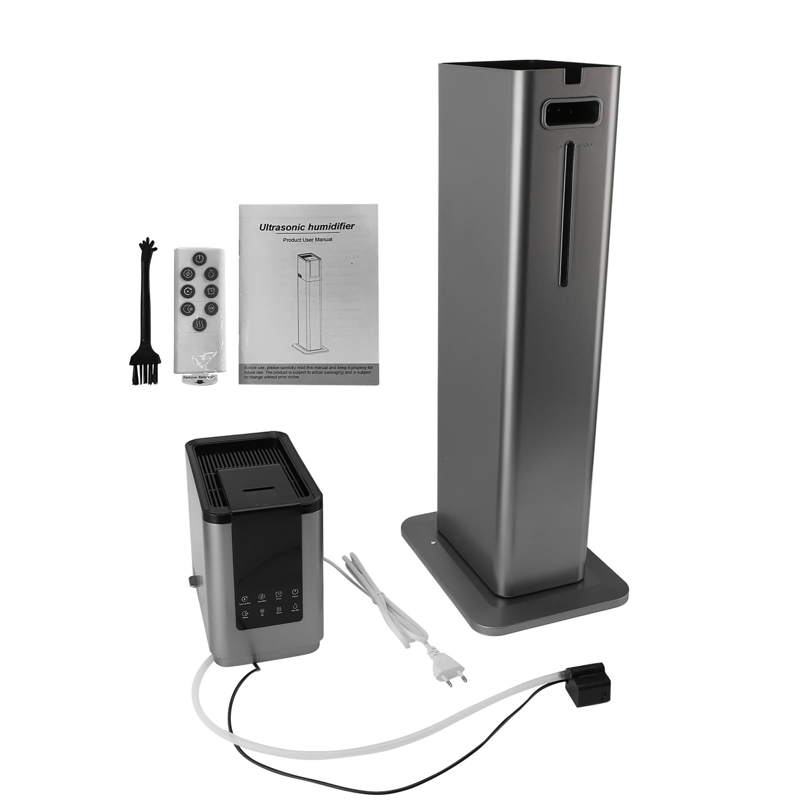 Fdit Umidificatore 13L per Grandi Stanze e Camera da Letto, Carica Dall'alto, Diffusore di Oli Essenziali, 3 velocità, Timer, modalità Automatica, Telecomando, Silenzioso, per (Spina europea)