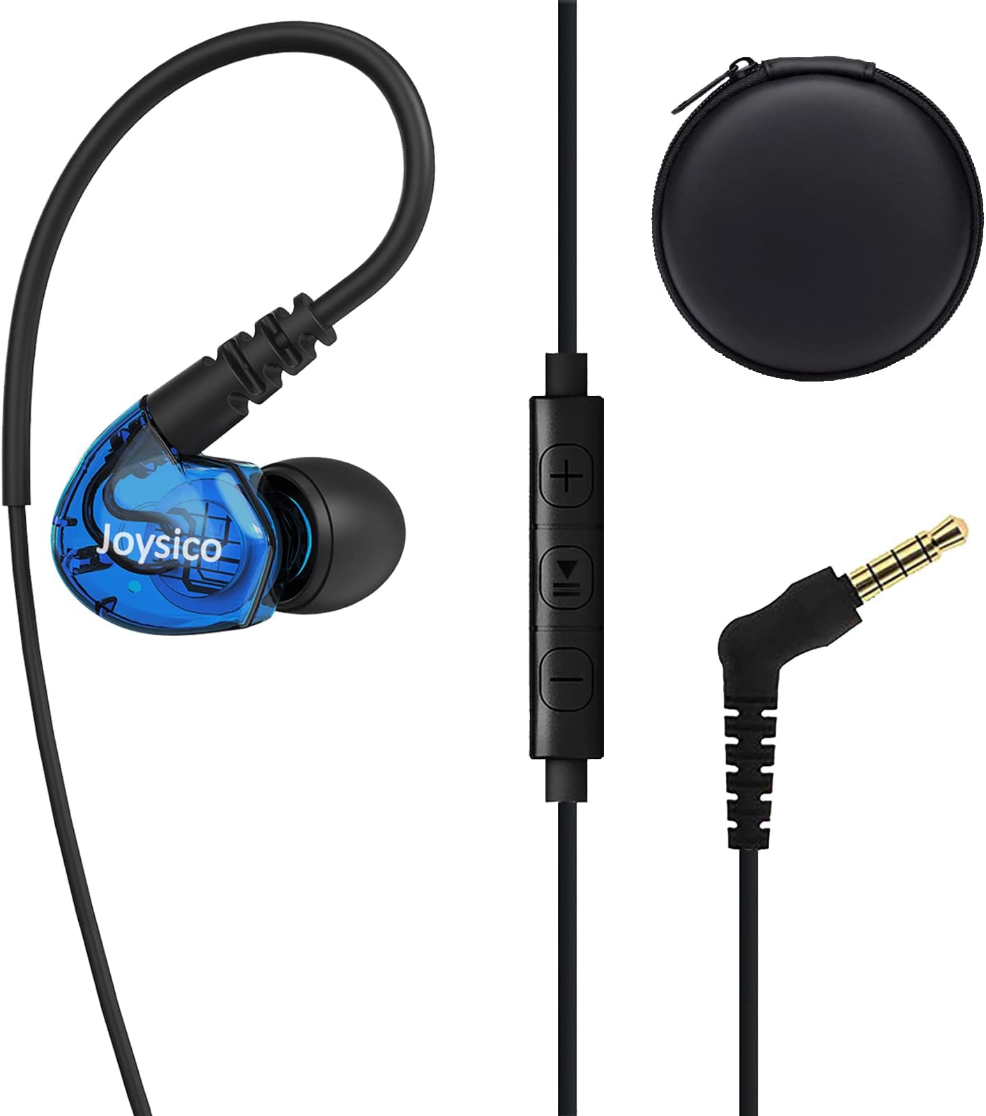 Zerone Mono Chat Earbud with Mic for Playstation 4, 3.5mm SingleSided One Ear Wired