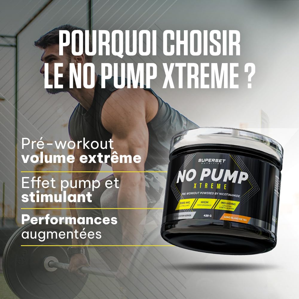 Superset Nutrition - Intensives Trainingsprogramm - Bcaa Hardcore Cola - No Pump Xtreme Long Island Icetea