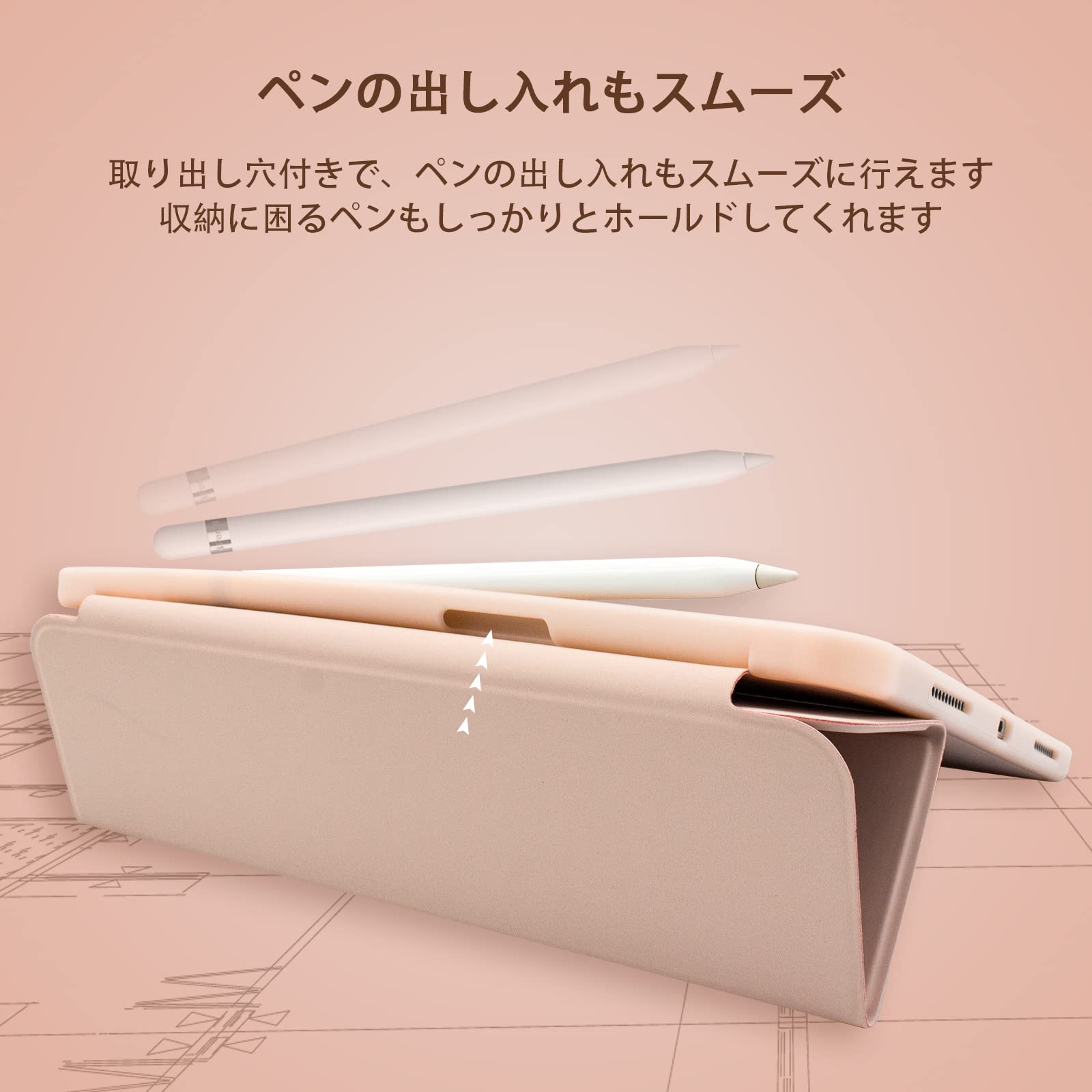 Amazon.co.jp: Teskyer ipad air 4 ケース 2020 10.9インチ 第4