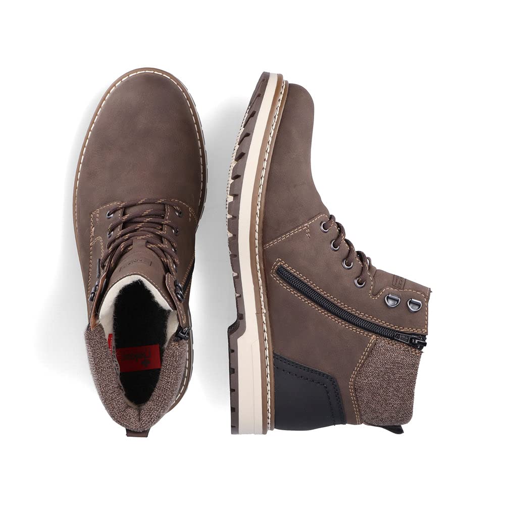 Rieker Herren Schnürstiefeletten F3812, Männer Stiefeletten, wasserabweisend, riekerTEX