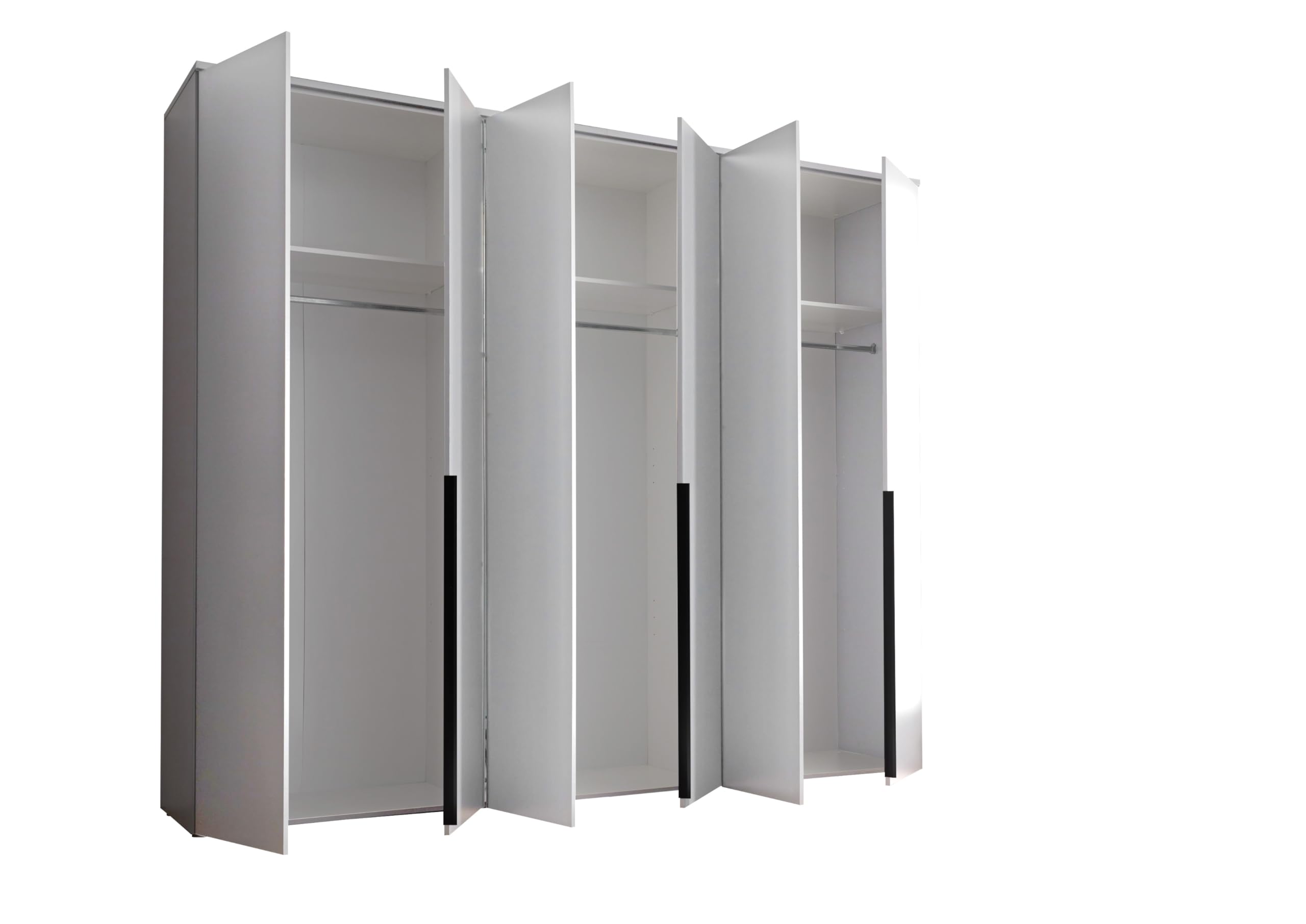 AVANTI TRENDSTORE Civiasco armadio a 6 ante battenti laminato bianco 270x225x52 cm