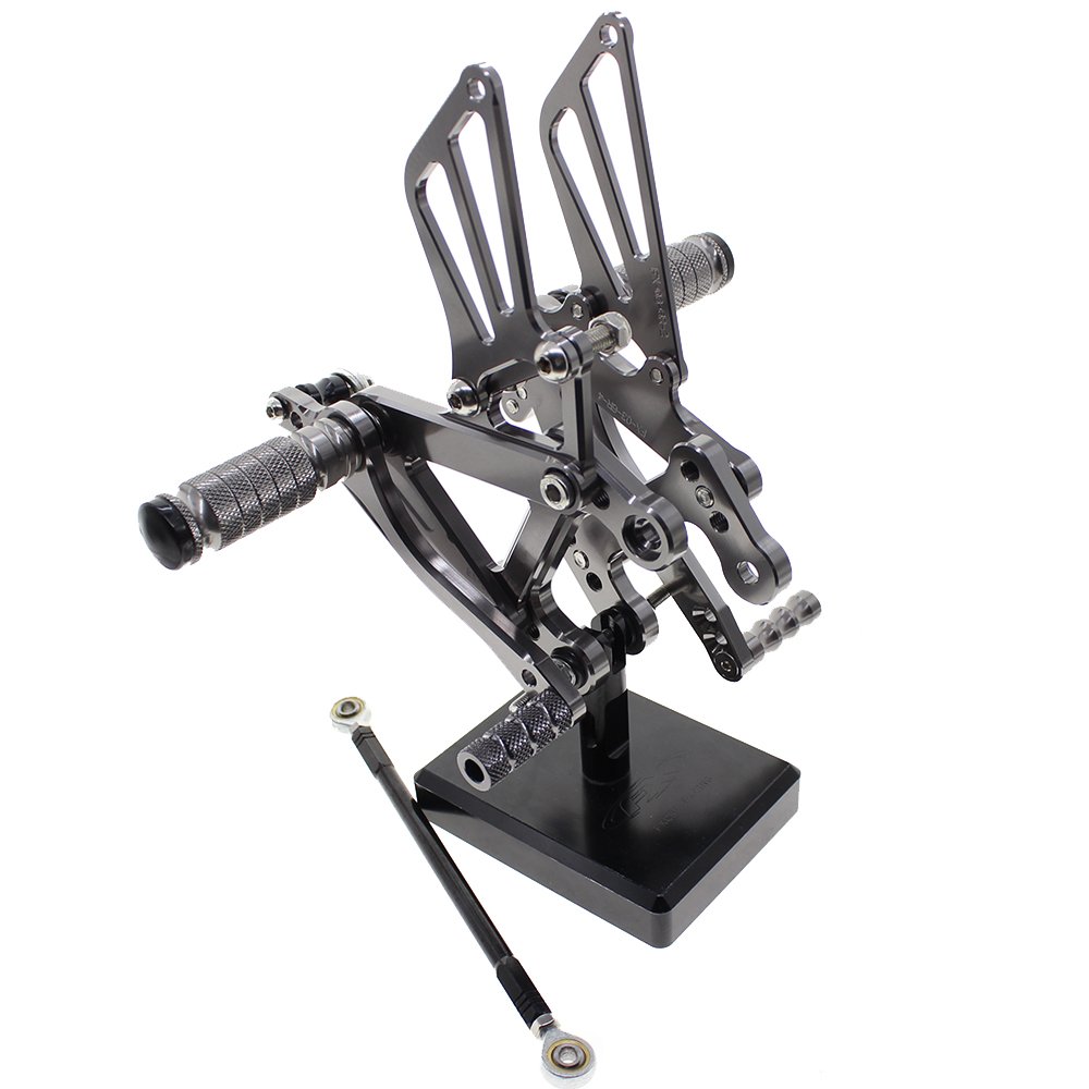 PROCNC Motorcycle Rearsets Foot Pegs Rear Set Footrests Fully ...