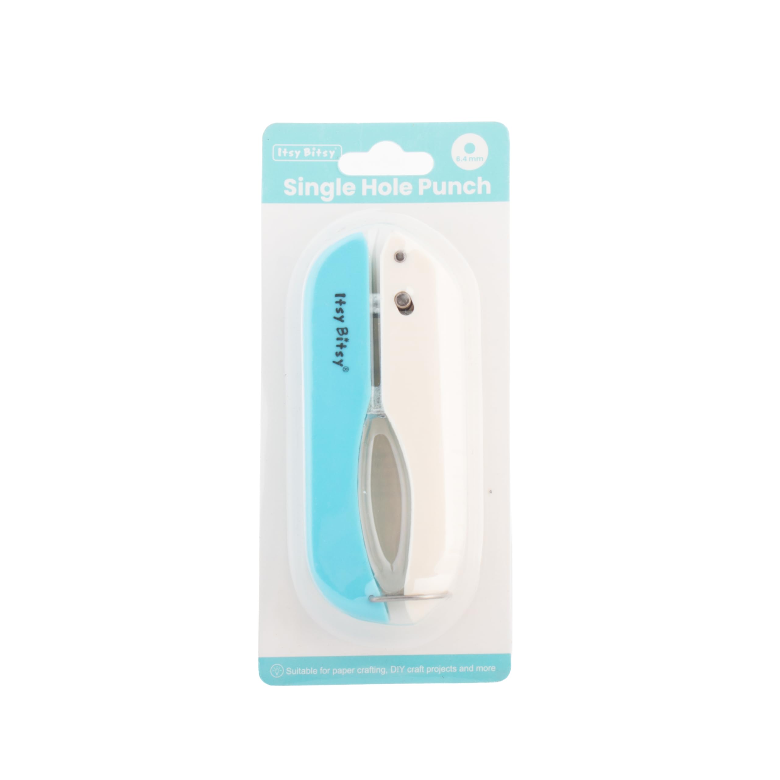 Itsy Bitsy Single Hole Punch 6.4mm Blister Pack for Paper Cardstock Leather EVA Foam Thin Plastic Sheets DIY Craft Projects Office School Portable Easy Use-image-3