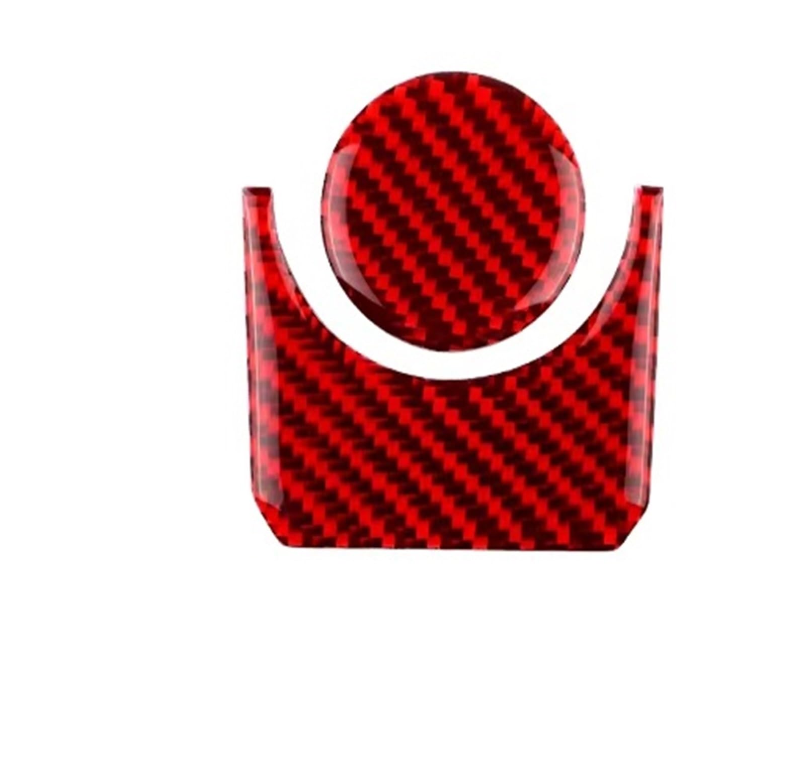 Interior Trim for Toyota for Tundra 2022 2023 2024 2025 Car Multimedia Button Knob Cover Interior Trim Real Soft Carbon Fiber Sticker Cover Trim Sticker(Red)