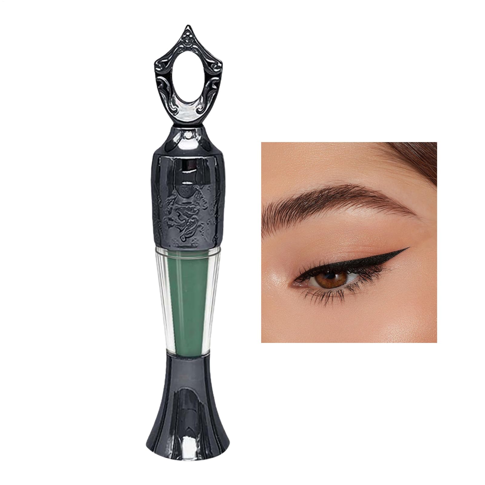 Powder Eyeliner - Intense Khol for Defined Eyes, Long-Lasting, Waterproof, Eye Liner | Long-lasting Make Up Pen, Natural Finish, Easy Application Daily Makeup Look