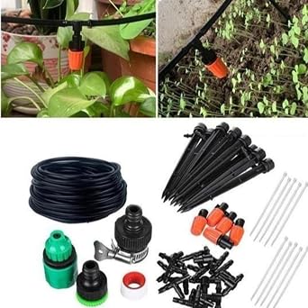 10 Meters Garden Drip Irrigation System Set Hose And Fittings