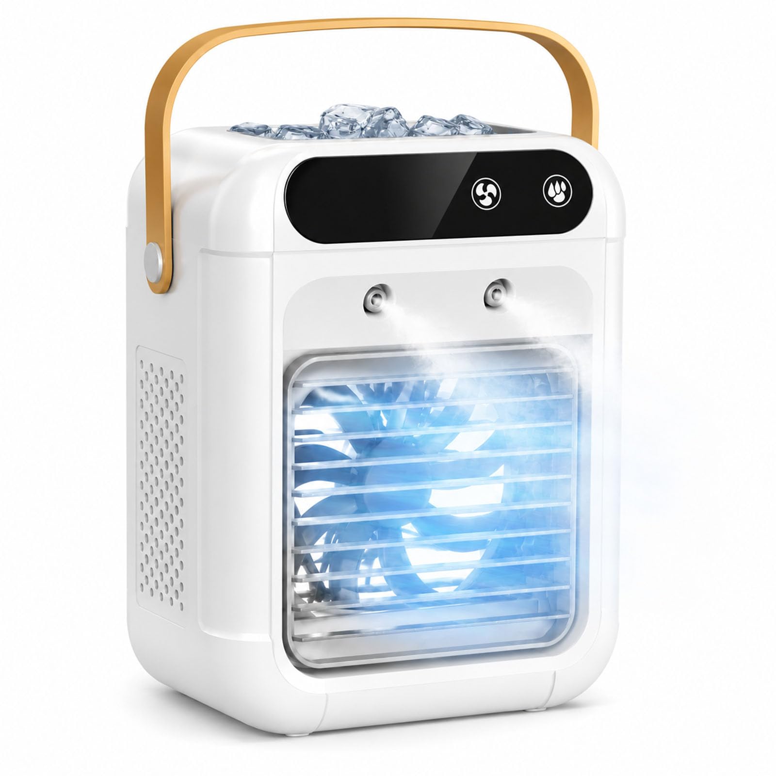 2026 Portable Air Conditioner Fan, Small Air Conditioning Unit, 3-Speed Quiet Mini Air Conditioner With 500ml Water Tank, 3 Speeds,Usb Rechargeable For Bedroom, Home Office, DesktopοΌC