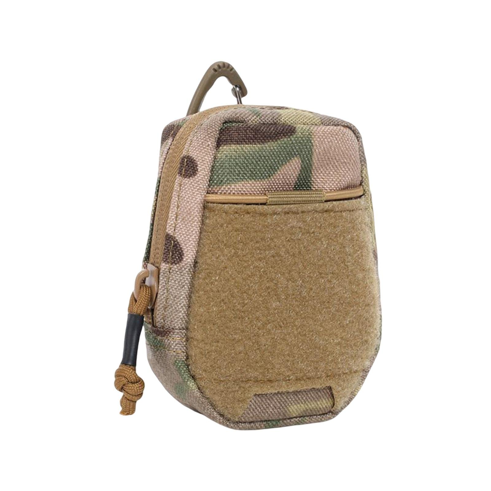 Multi Tool Pocket Organizer Pouch Organizer Portable for Running Fishing Khaki B-image-3