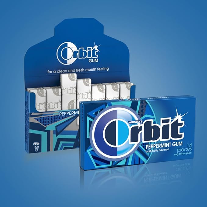 Chicle ORBIT Peppermint Sin Azúcar, Pack de 14 Unidades miniatura 5