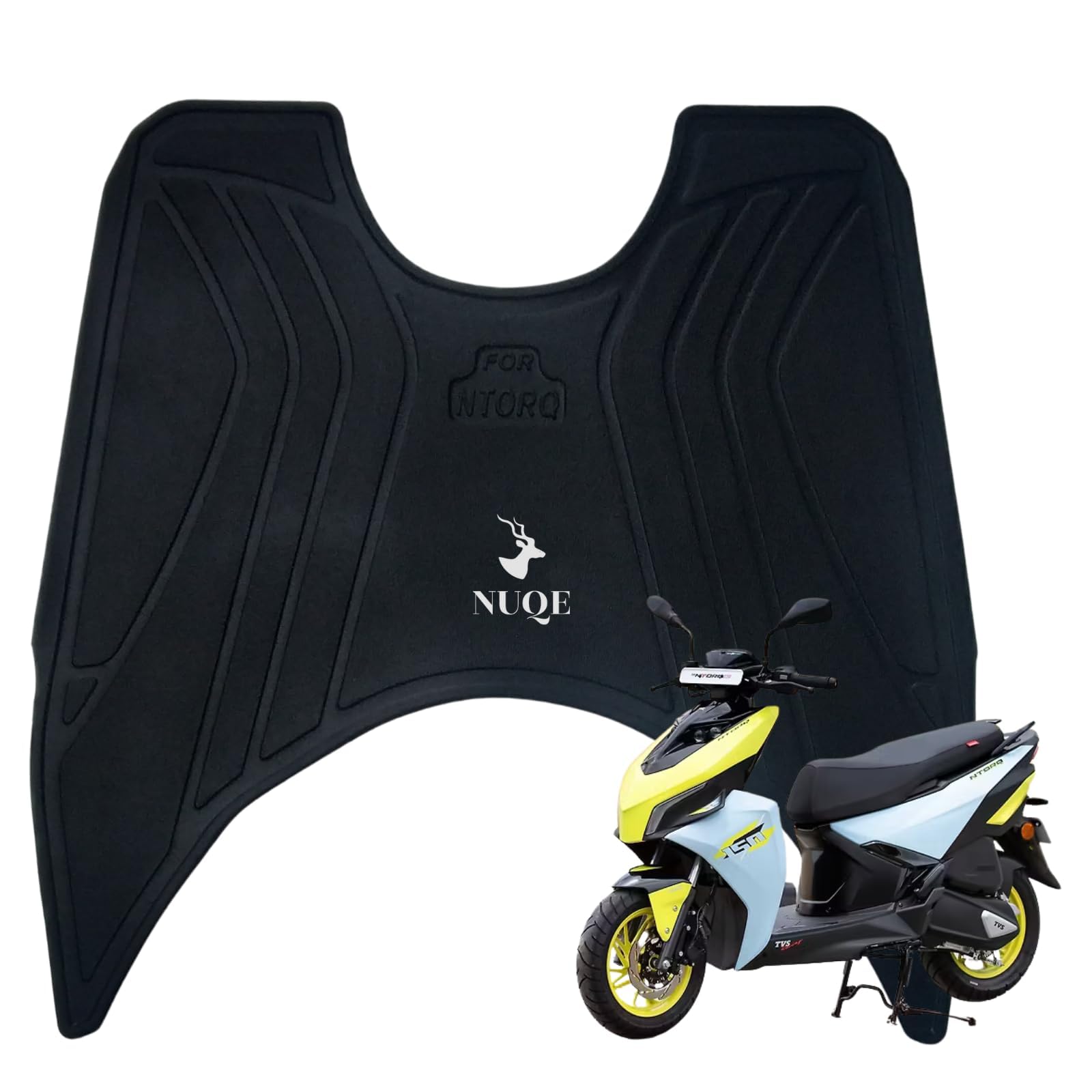 Nuqe Rubber footmat Compatible for 2025 Ntorq 150 Scooter | Floormat Compatible for 2025 Ntorq 150 Scooter.-picture-17