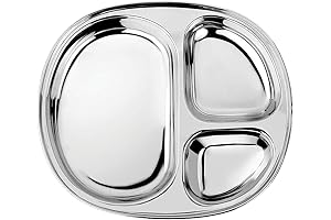 Avanchy Stainless Steel Kids Plates