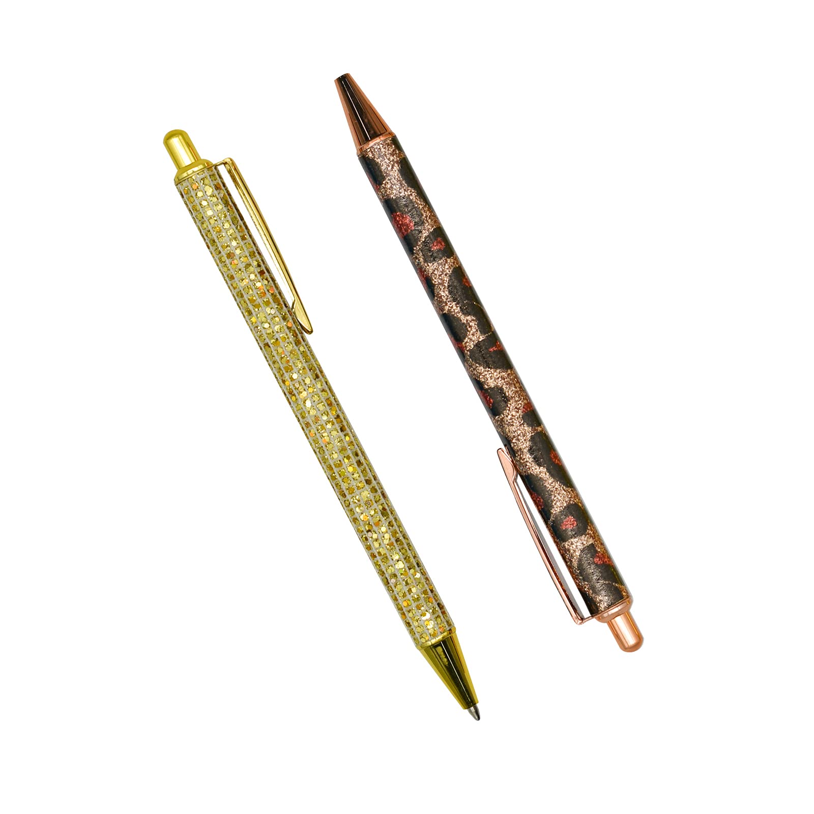 Amazon | Lopenle ファンシーブリングペン 6本 - キラキラしたヒョウ柄