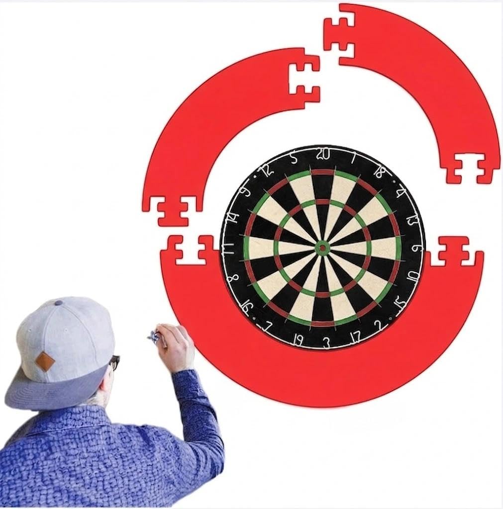 Dart Catchring Surround, Surround Auffangring Dart Backboard, Sirve para Proteger Las Paredes Alrededor de la Diana, 4 Piezas