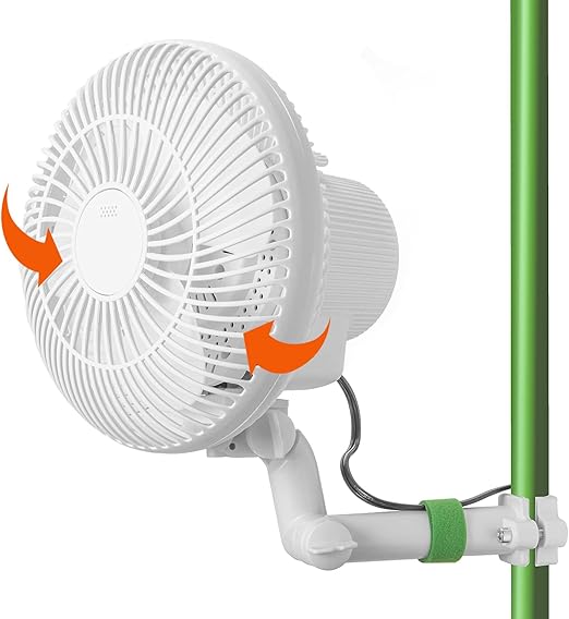 LINCHOC GARDEN Grow Tent Oscillating Fan,6 inch Copper Wire