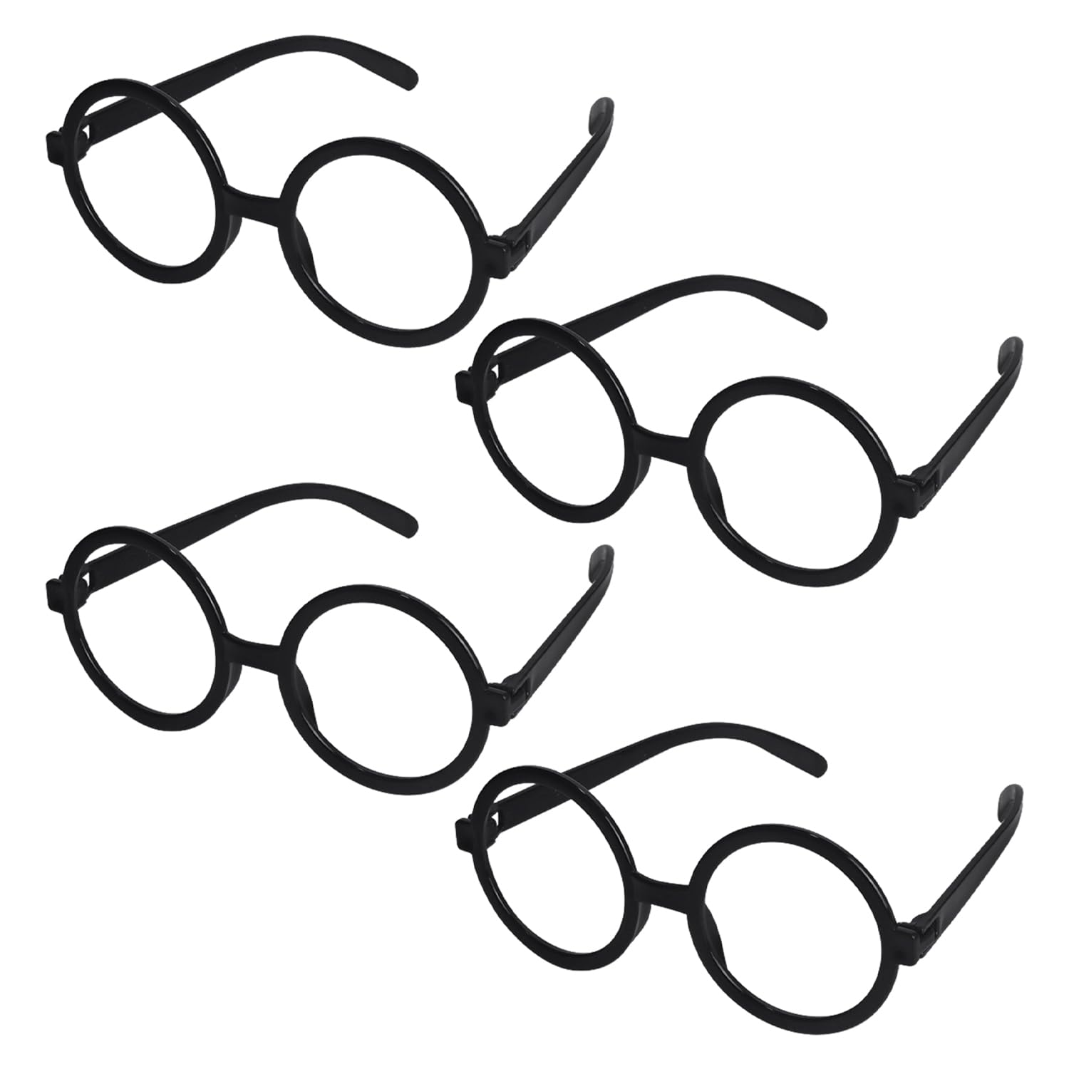 EPCDBBRT 4 Pieces Of Children'S Glasses, Round Frame Glasses, Glasses Without Lenses, Dress-Up Glasses Props