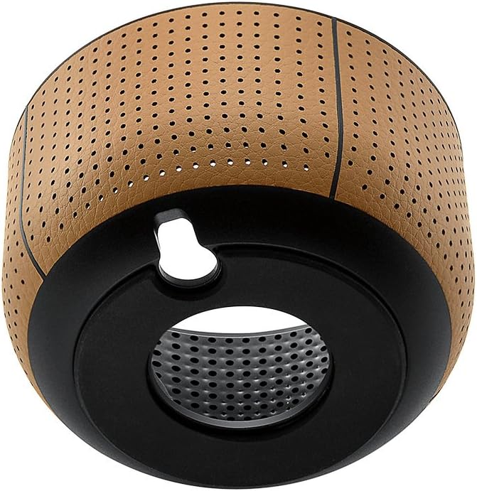 Elecguru Google Base Hand Free ABS Leather Case Coverd for Google Speaker Voice Assistant vioce-activated Device Magnet Bottom Original Sound