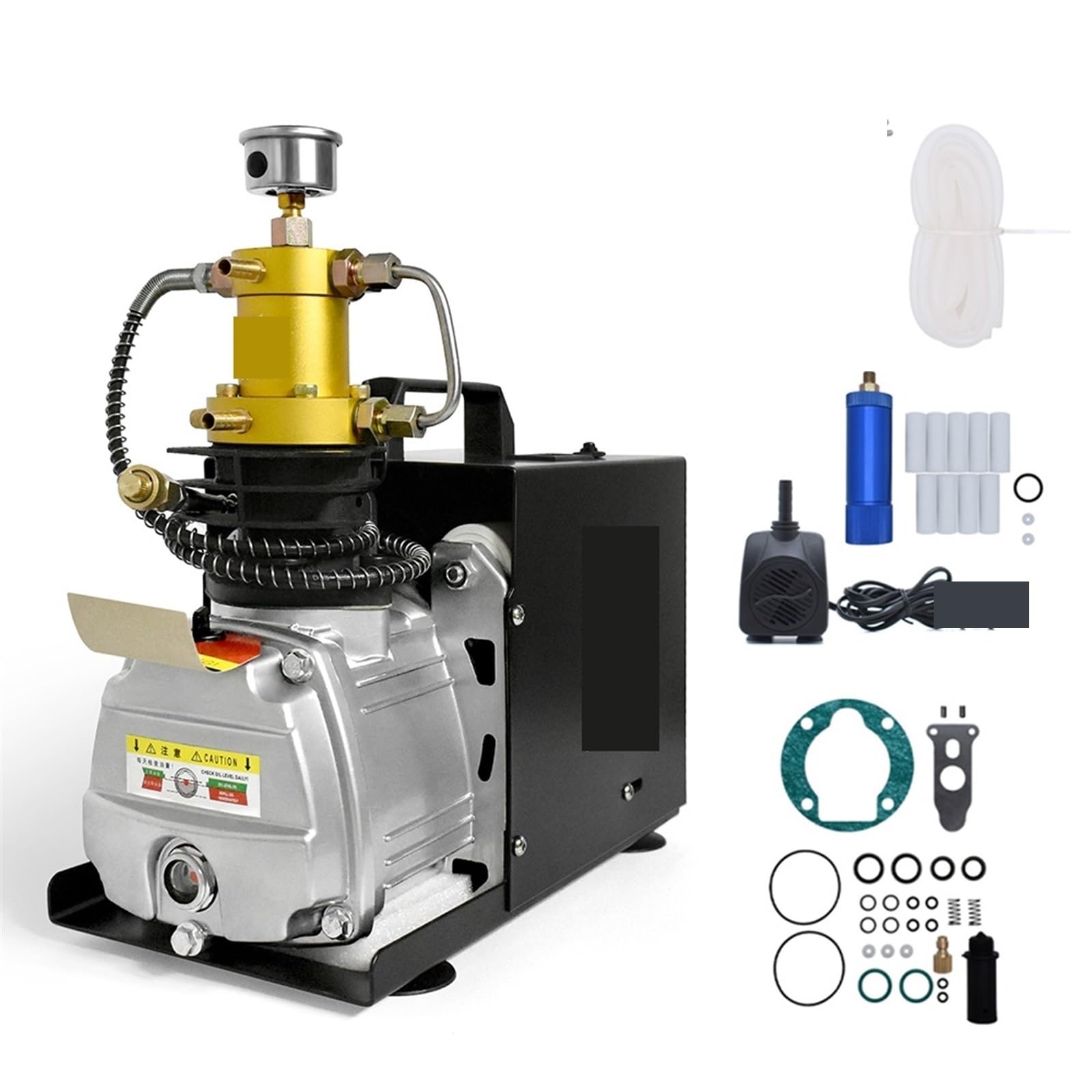 VChics TXES031 4500Psi 300Bar 30MPpa Compressore d'Aria Elettrico PCP Pompa ad Alta Pressione Serbatoio di gonfiaggio Bottiglia da Immersione