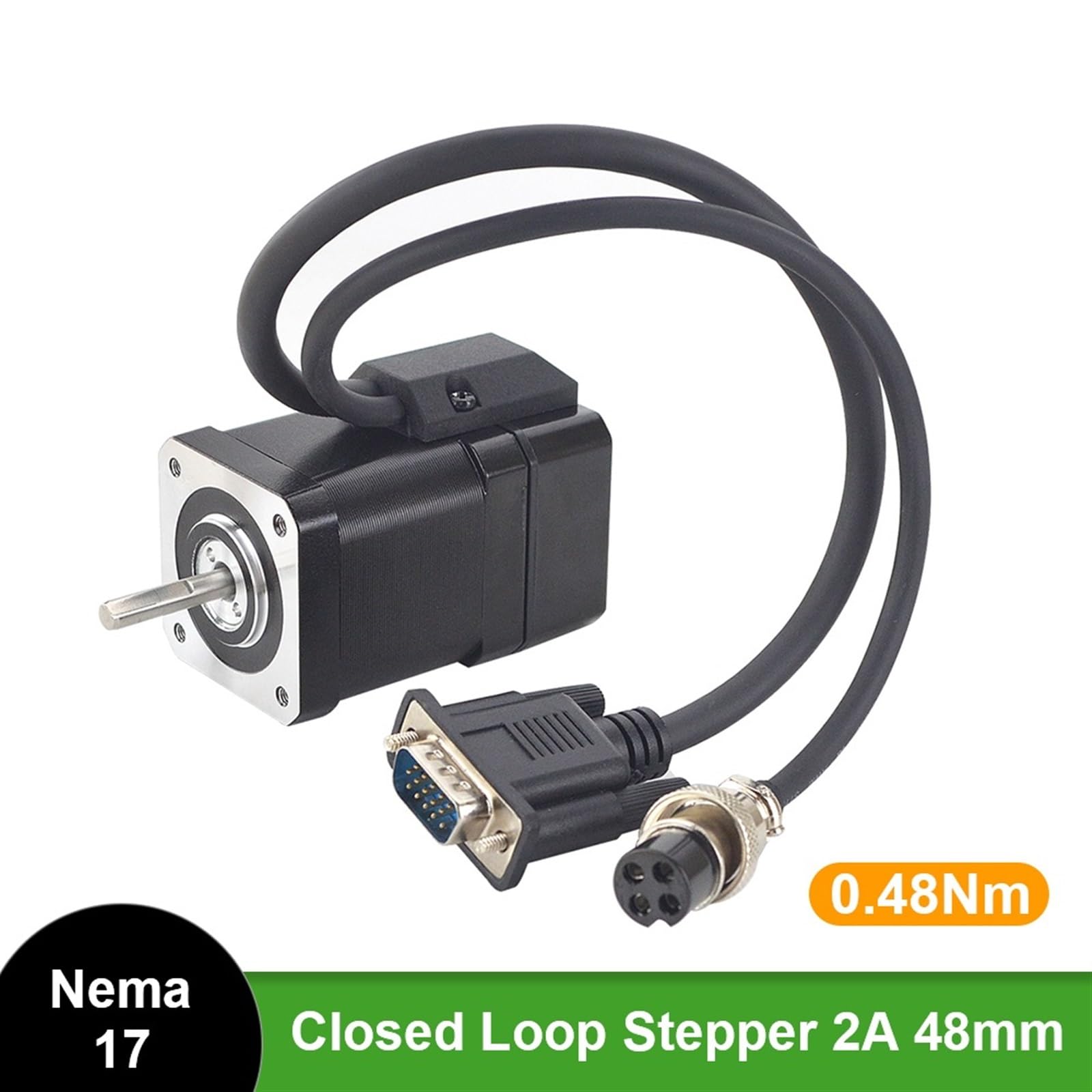 Silnik krokowy z zamkniętą pętlą 48Ncm z enkoderem 1000CPR 2A 48 mm 4-żyłowy silnik krokowy 42 Silnik krokowy 17E1K-05 1 szt