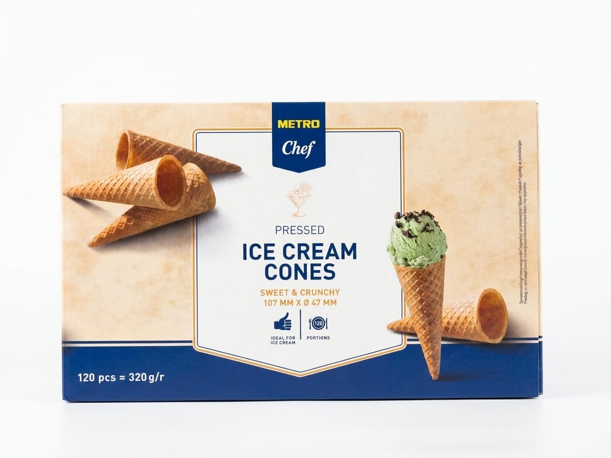 Metro Chef Eiswaffeln Cones 120 Stück 320g gepresst