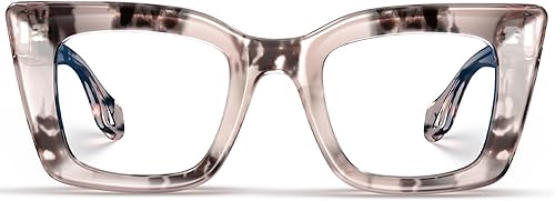 Miniatura 6 de VISOONE Lentes con bloqueo de luz azul TR90 con bisagra de resorte, diseño de ojo de gato, antirreflejos, para mujer CALIDA