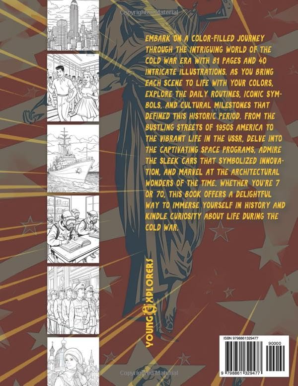 The Cold War Coloring Book: An Educational Journey to a World Divided (Young Explorers' Historical Coloring Books Series) - Image 2