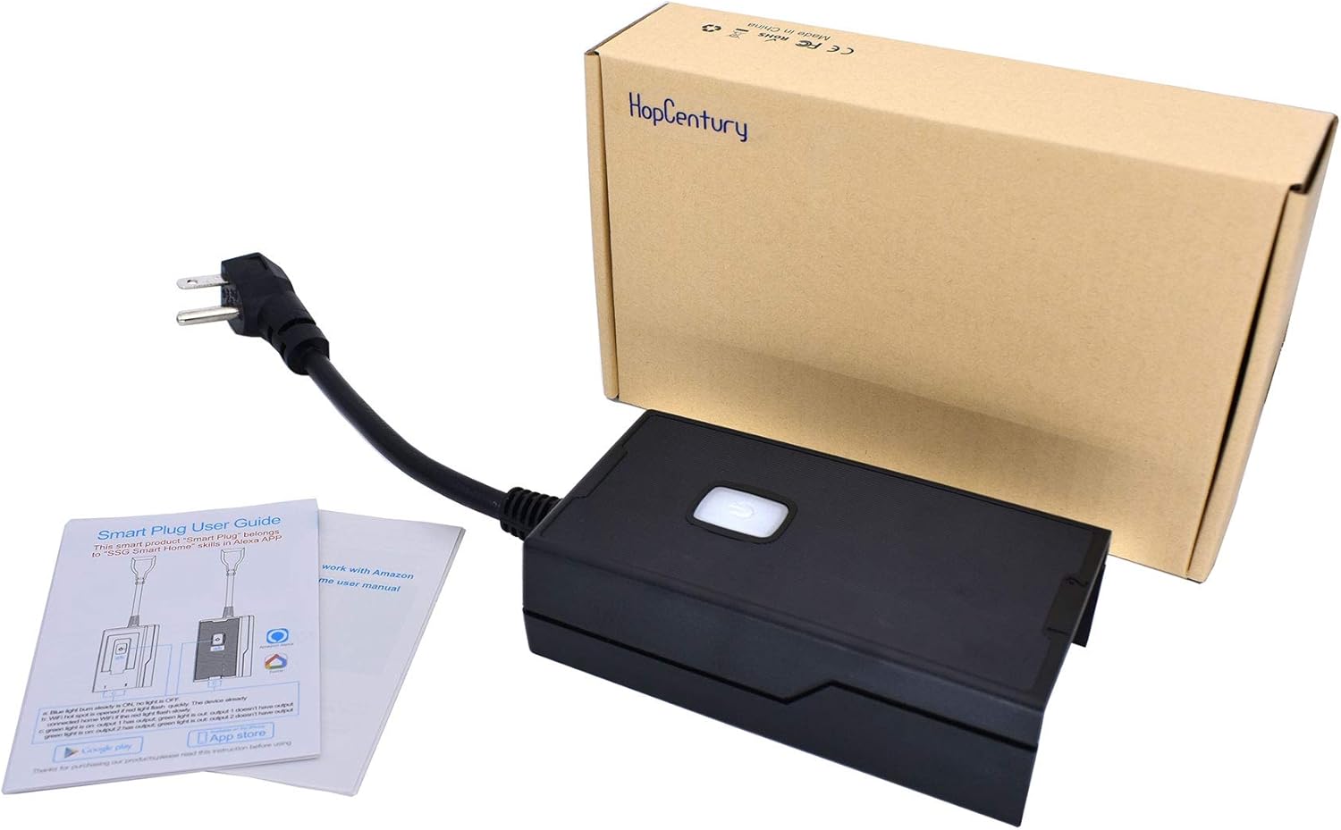 Lowest Price Outdoor WiFi Smart Outlet Plug Compatible with Amazon Alexa & Google Home, App & Voice Controlled Waterproof Power Socket Switch Adapter