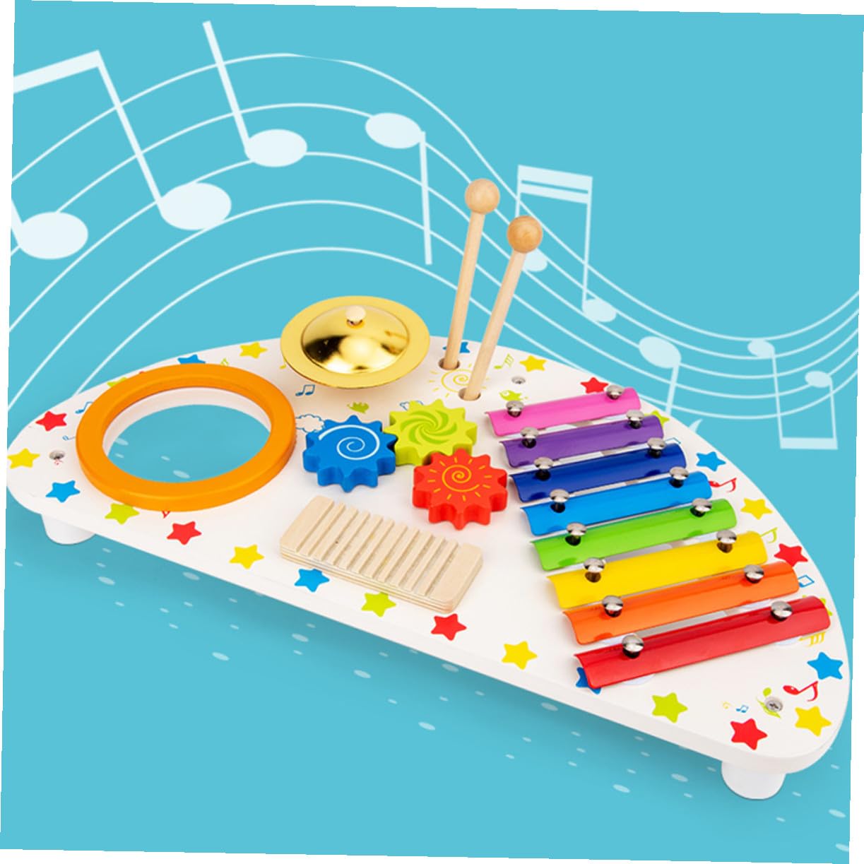 Xilófono de Madera para Niños, 1 Juego, Juguete Musical