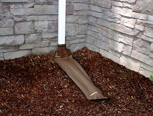 Frost King De46Br Automatic Plastic Drain Away Downspout Extender, Extends 4-Feet, Brown #TOP1
