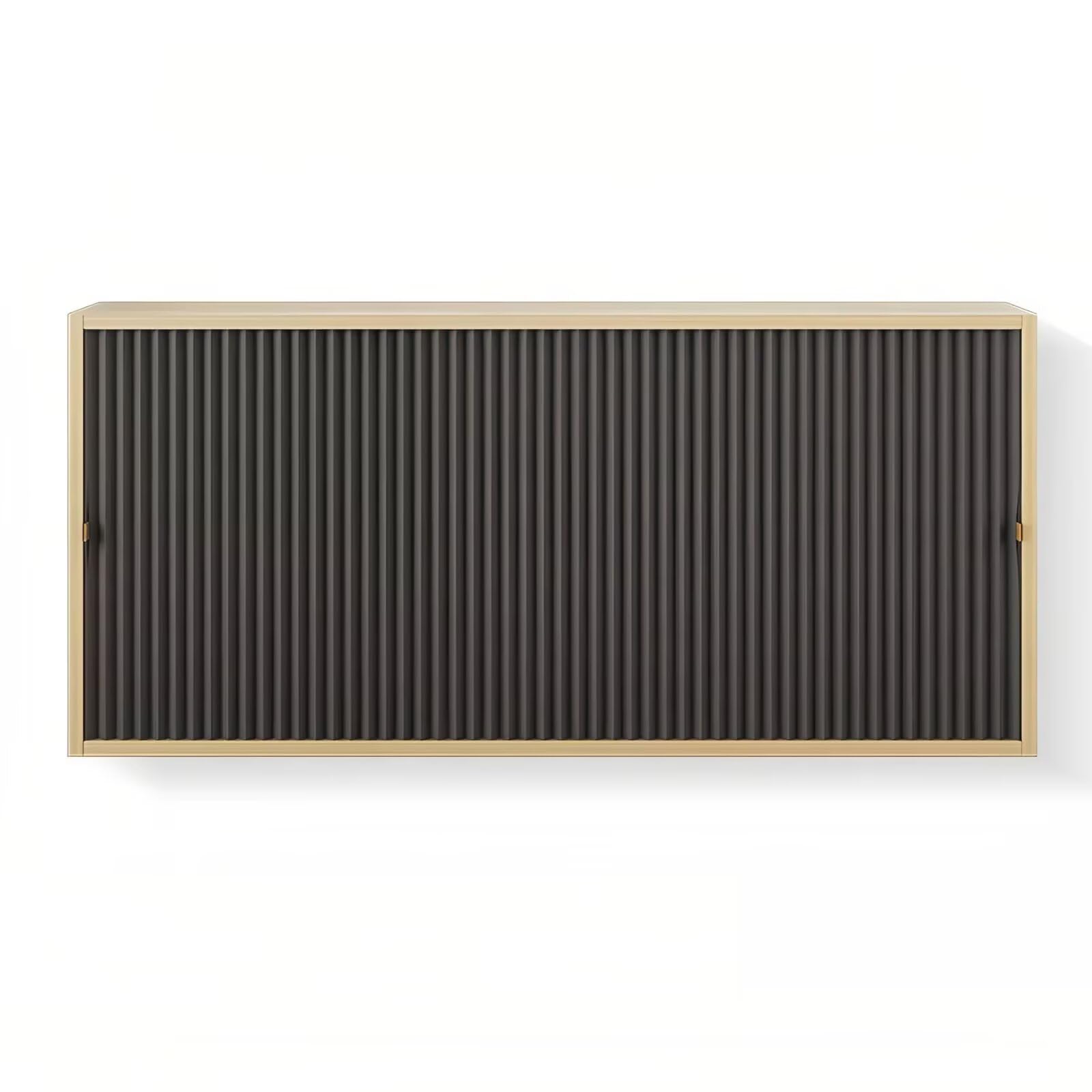 ACJSDGL Non-Woven Cabinet Clutter Valance, Trim-to-Size Magnetic Screen Cover, No-Drill Honeycomb Divider for Shelving Rack, 23.6" x 15.7" (60 x 40cm) - Dark Grey