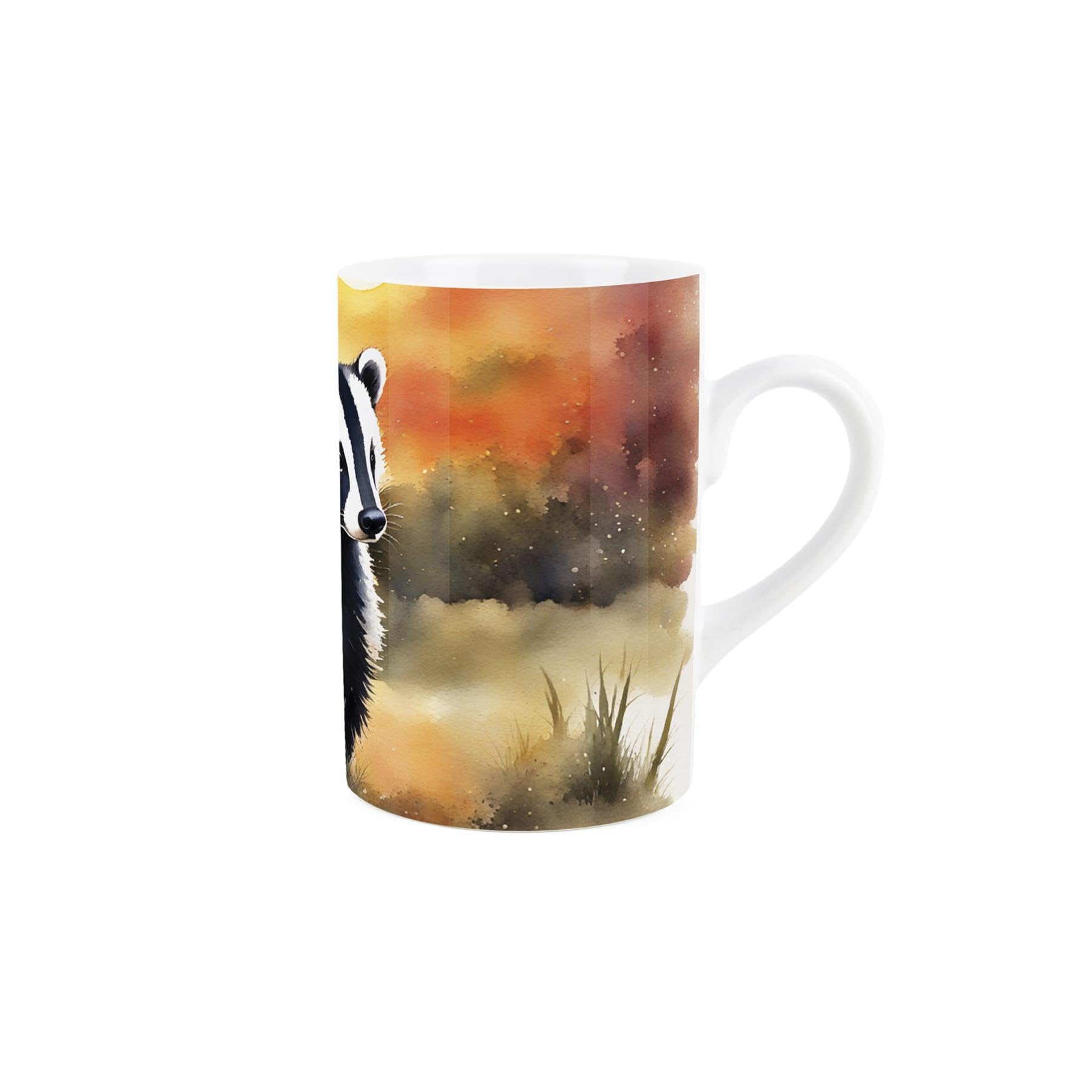 Purely Home Badger British Wildlife Mug - Countryside Animals/Birds Artwork - Tea Coffee Hot Drinks Ceramic Mug Gift/Present - Image 2