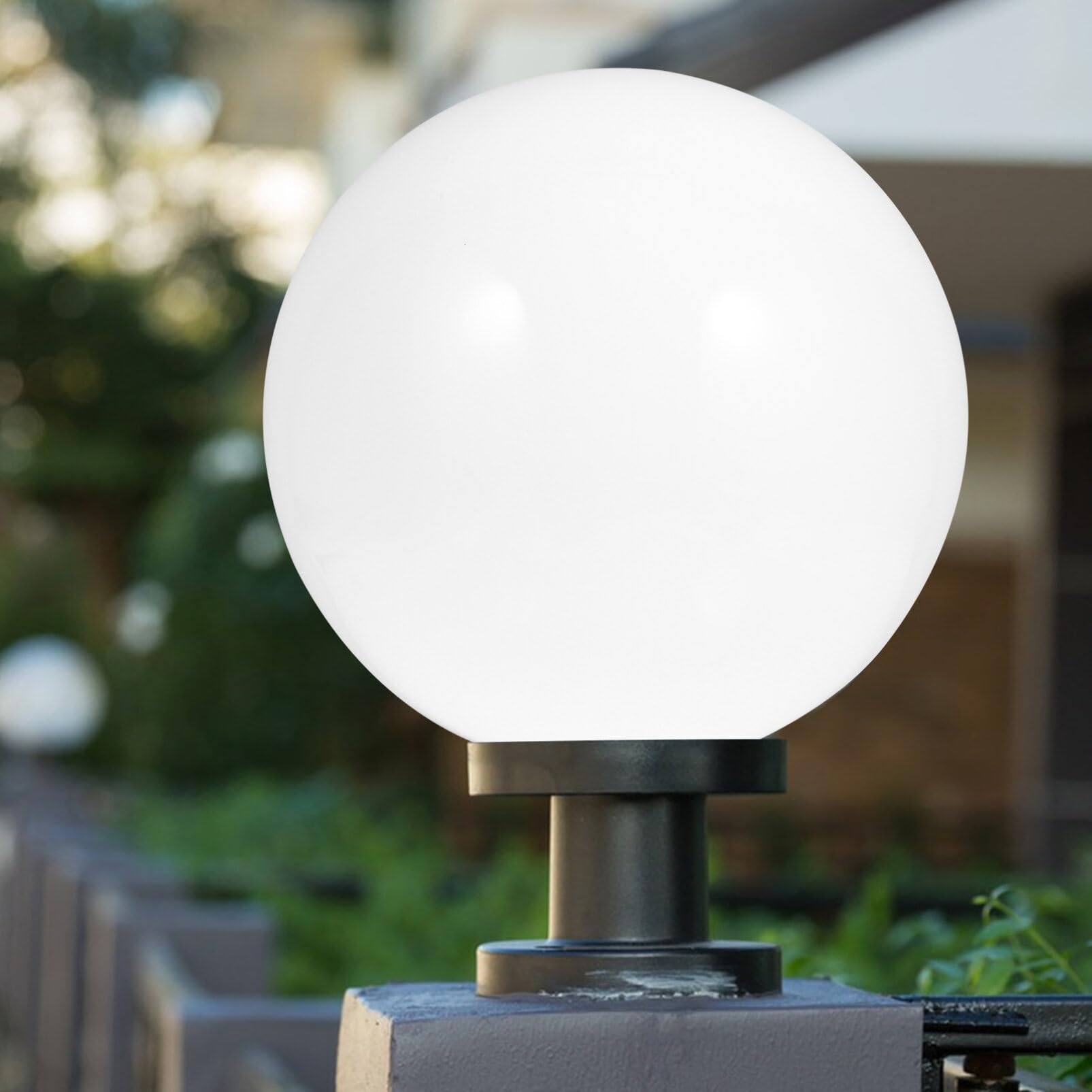 Paralume Sfera In Acrilico Bianco Smerigliato - Diametro 10cm, Per Lampadari E Applique, Sostituto - Foto 9