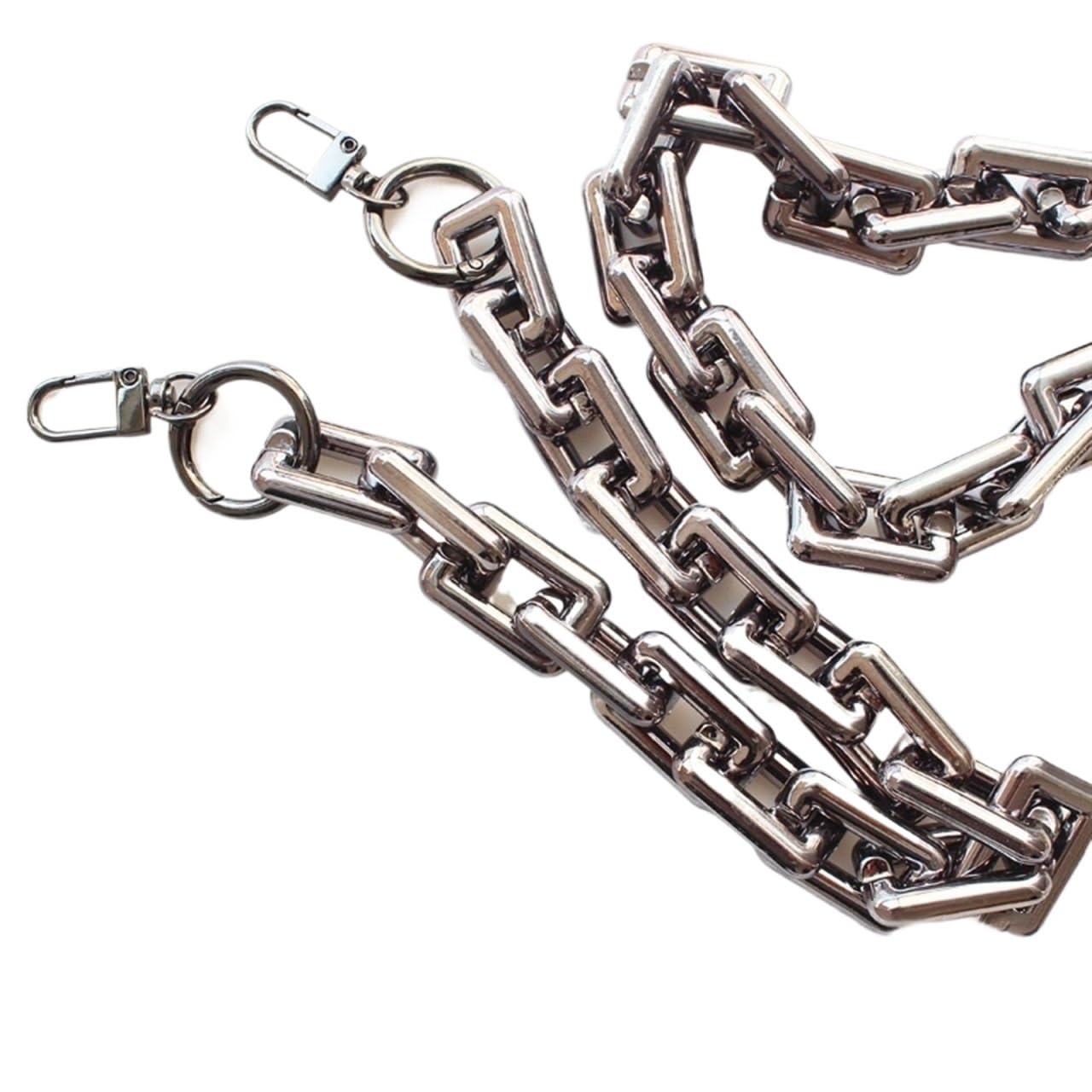 Correas para bolsa, 1 unidad, cadena de resina de 30/40/50/60 cm, piezas desmontables, correas plateadas, correa de hombro para mujer, cadena cuadrada, accesorios de bolsa de mujer