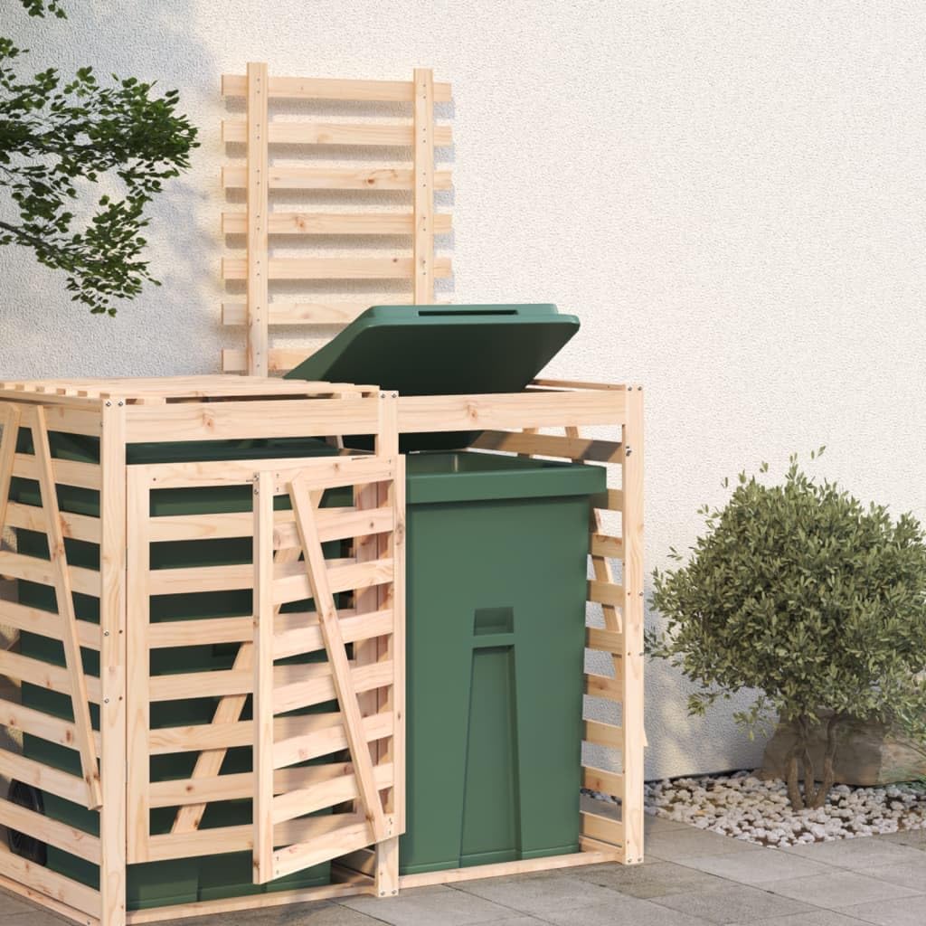 Extensión para cobertizo de cubos de basura madera maciza pino,Casa y jardín,Productos del hogar,Accesorios para contenedores de residuos,Soportes para contenedores de residuos,17.69kg-825107