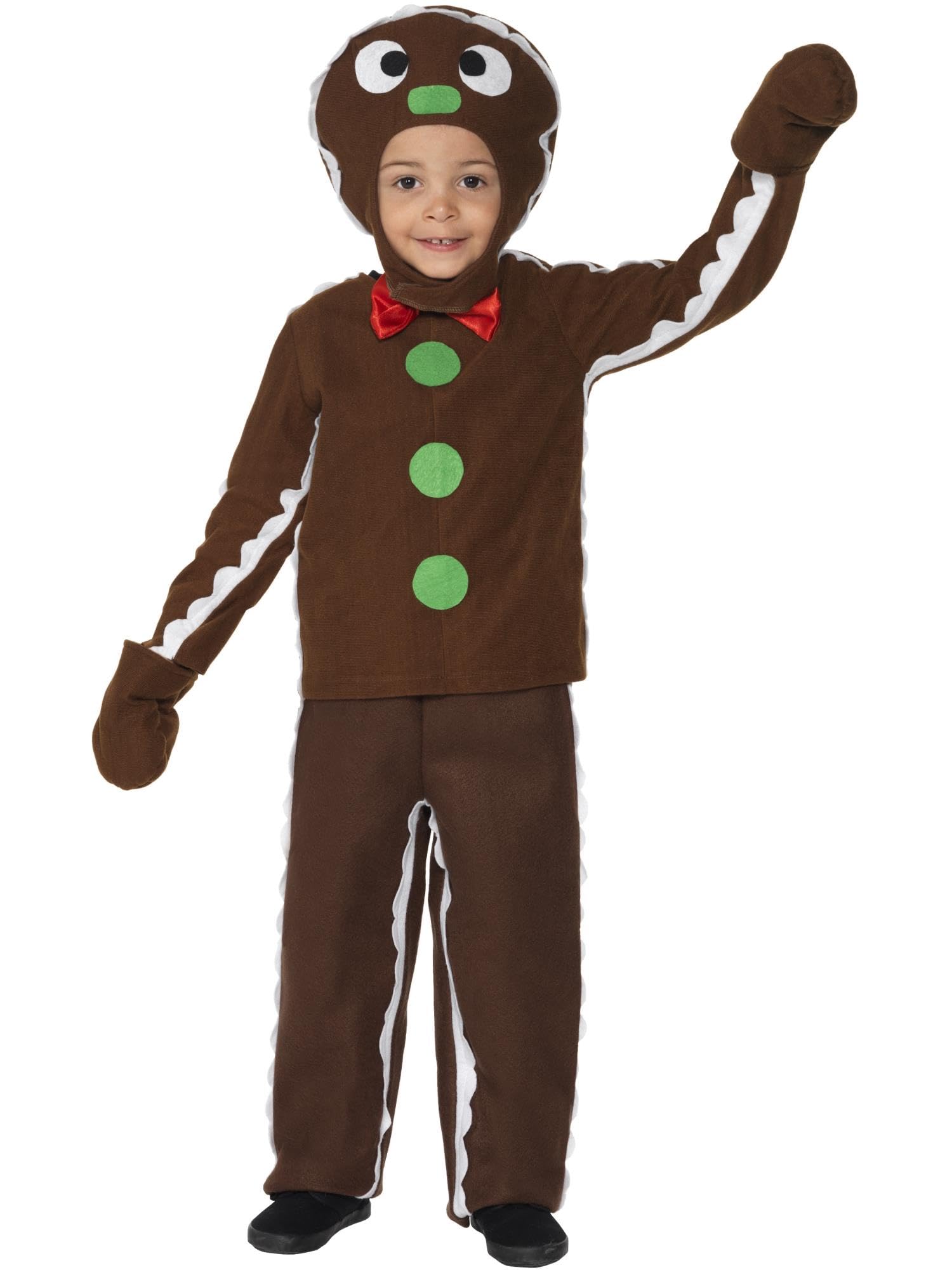 Smiffys Little Gingerbread Man Costume, Brown, M - Age 7-9 Years